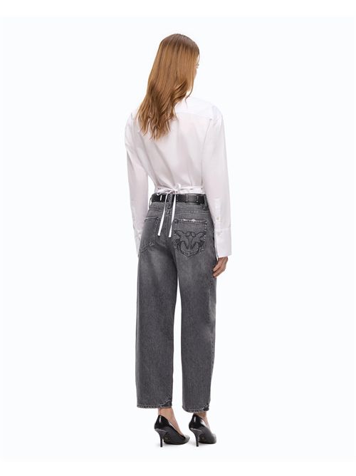 Jeans balloon in denim grigio PINKO | 103857A2RY/PJ9